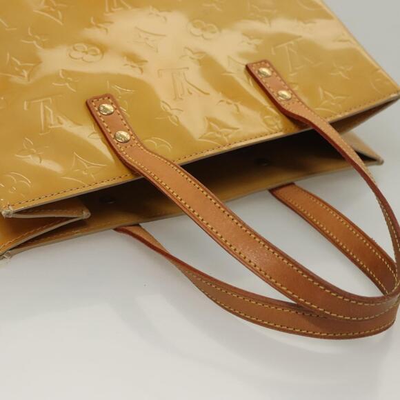LOUIS VUITTON Monogram Vernis Reade MM Hand Bag Beige M91141 - Picture 8 of 13